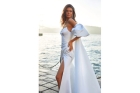 Свадебное атласное платье со шлейфом «Gigi»