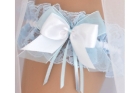 Свадебная подвязка (голубой цвет)