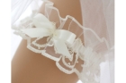 Свадебная подвязка (белый цвет)