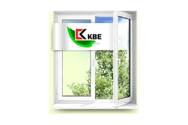 Окно пластиковое KBE 2-створчатое 1300*1400 мм