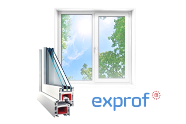 Окно пластиковое Exprof  2-створчатое 1000*1000 мм 