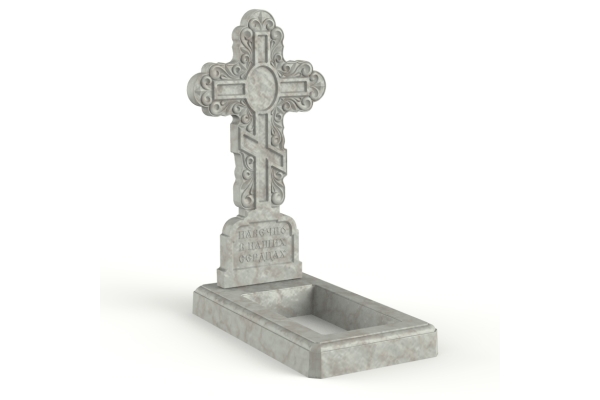 Надгробие в виде мраморного креста